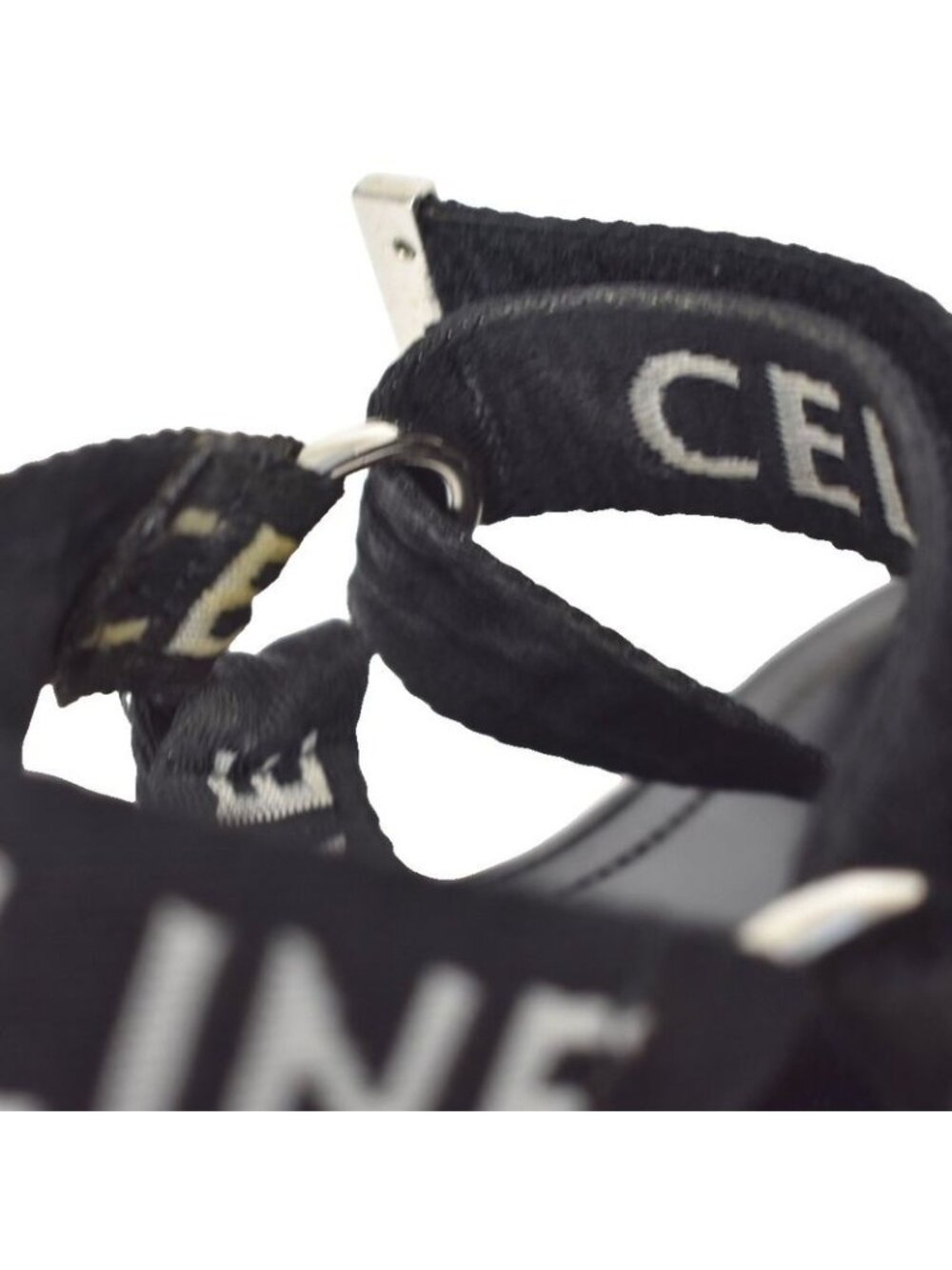 Celine Leo Strappy Sandal 43 Black - Picture 8 of 9